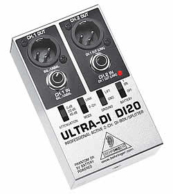 Behringer 2-Channel DI-Box/Splitter ULTRA-DI DI120